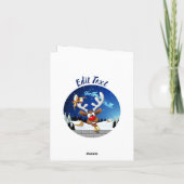 Funny Reindeer Peeking Christmas Meme  招待状 (裏面)