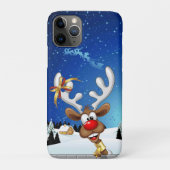 Funny Reindeer Peeking Christmas Meme  Case-Mate iPhoneケース (裏)