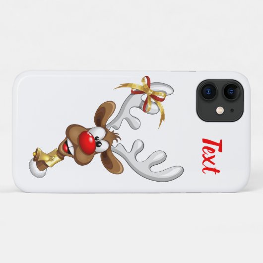 Funny Reindeer Peeking Christmas Meme  Case-Mate iPhoneケース (裏面(横))