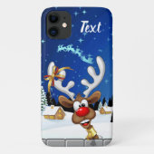 Funny Reindeer Peeking Christmas Meme  Case-Mate iPhoneケース (裏面)