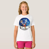 Funny Reindeer Peeking Christmas Meme  Tシャツ (正面フル)