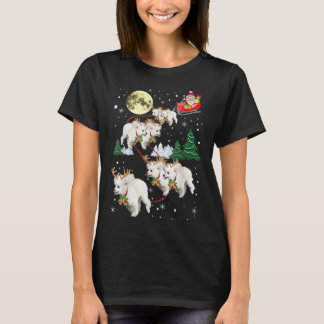 Funny Reindeer Poodles Xmas Christmas Dog Lovers G Tシャツ