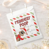 Funny Reindeer Poop Christmas Favor Holiday Bag  フェイバーバッグ (クリップ留めされた状態)