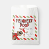 Funny Reindeer Poop Christmas Favor Holiday Bag  フェイバーバッグ (正面)