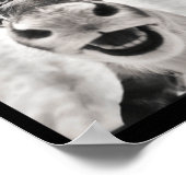 Funny Reindeer Selfie Christmas Santa Funny Kids  ポスター (角)