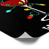 Funny Reindeer Winedeer Reinbeer Matching Couples  ポスター (角)