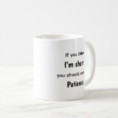 Funny Relatable Quotes Short Mug Anger Issue コーヒーマグカップ (正面右)