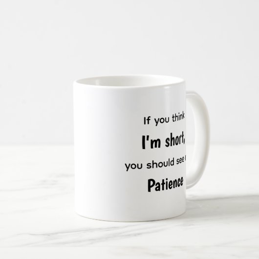 Funny Relatable Quotes Short Mug Anger Issue コーヒーマグカップ (正面右)