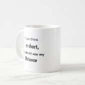 Funny Relatable Quotes Short Mug Anger Issue コーヒーマグカップ (正面左)
