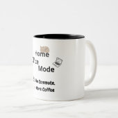 Funny Remote Work Mug for Office Coworkers ツートーンマグカップ (正面右)