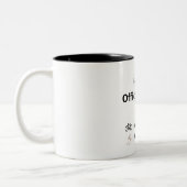 Funny Remote Work Mug for Office Coworkers ツートーンマグカップ (左)