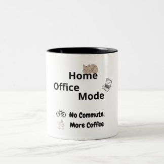 Funny Remote Work Mug for Office Coworkers ツートーンマグカップ