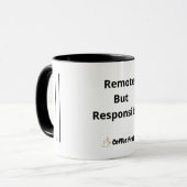 Funny Remote Work Mug for Office Coworkers マグカップ (正面左)
