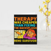 Funny Renovation Remodeling Diy Construction New H カード (黄色い花)