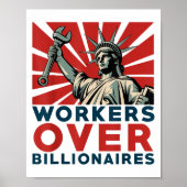 Funny Resist Anti Billionaire Workers Over Billion ポスター (正面)