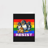 Funny Resist Tariffs Protest Groovy Men Women 4th カード (正面)