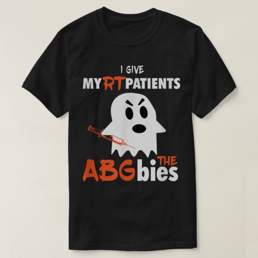 Funny Respiratory Therapist ABGbies Halloween RT G Tシャツ (デザイン正面)