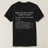 Funny Respiratory Therapist Therapy Definition RT  Tシャツ (デザイン正面)