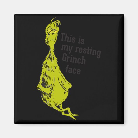 Funny Resting Face  マグネット (正面)