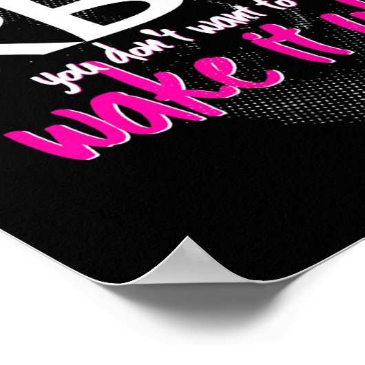 Funny Resting Face Shirt Gift, Don't Wake It Up Rb ポスター (角)