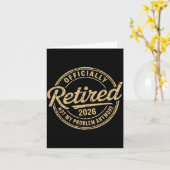 Funny Retired 2026 Not My Problem Anymore Retireme カード (黄色い花)