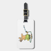 Funny Retired Doctor Gardening Garden Hose ラゲッジタグ (正面縦)