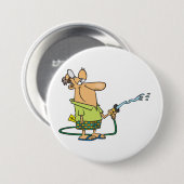 Funny Retired Doctor Gardening Garden Hose 缶バッジ (正面&裏面)