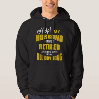 Funny Retired Husband Retirement Quote For A Wife  パーカ