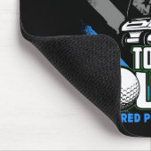 Funny Retired Lice Officer Golf Retirement Gift  マウスパッド (コーナー)