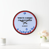 Funny Retired Novelty Large Clock ラージ壁時計 (ホーム)