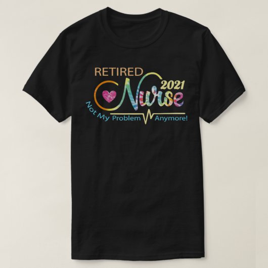 Funny Retired Nurse Retirement Party Tie Dye Graph Tシャツ (デザイン正面)
