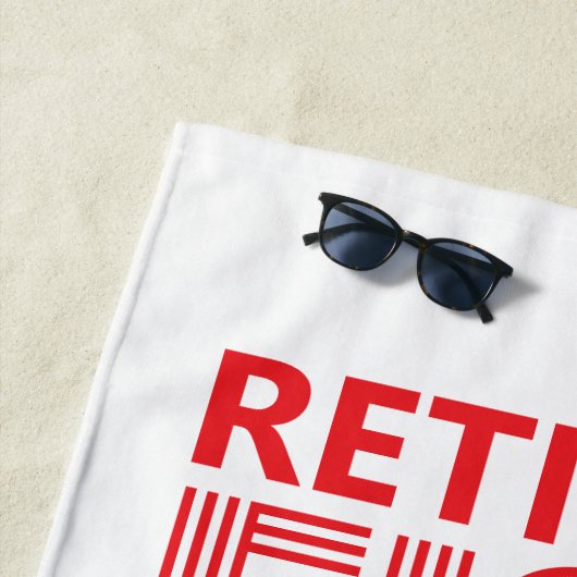 funny retiree ビーチタオル (インサイチュ)