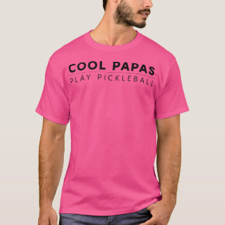 Funny Retiree Idea-Cool Papas Play Pickleball Tシャツ