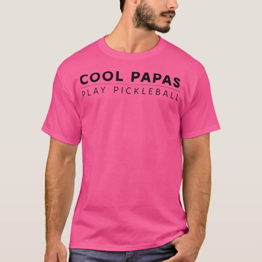 Funny Retiree Idea-Cool Papas Play Pickleball Tシャツ (正面)