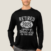 Funny Retirement 2025 Retired Worked My Whole Life トライブレンドTシャツ (正面)
