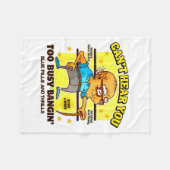 Funny Retirement Bold Inappropriate Funny Gag Gift フリースブランケット (正面(横))