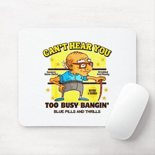 Funny Retirement Bold Inappropriate Funny Gag Gift マウスパッド (マウス)