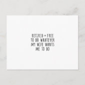Funny Retirement Card ポストカード (正面)