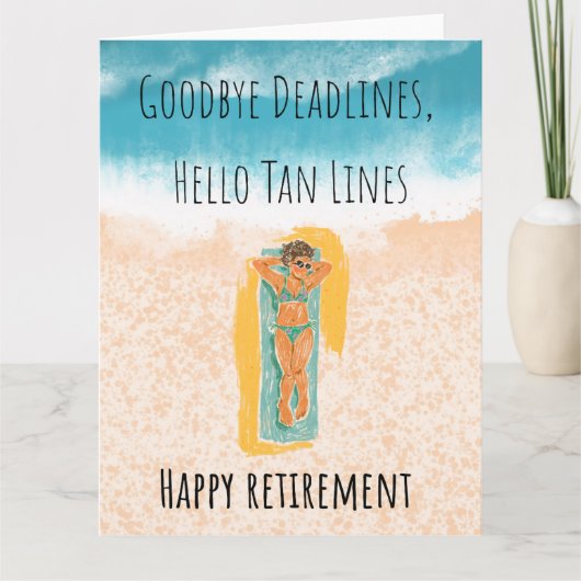 Funny Retirement Card For Her カード (正面)