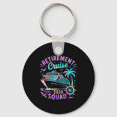 Funny Retirement Cruise 2026 Squad Tie Dye Retired キーホルダー (正面)