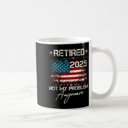 Funny Retirement For Dad Men Women. Uni Retired 20 コーヒーマグカップ (右)