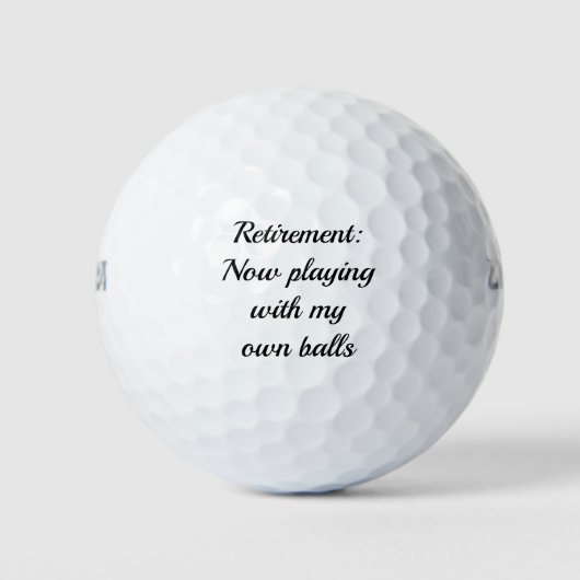 Funny Retirement Gift Golf Ball ゴルフボール (正面)