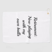 Funny Retirement Gift Golf Towel ゴルフタオル (横)