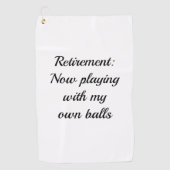 Funny Retirement Gift Golf Towel ゴルフタオル (正面)