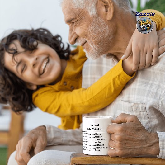 Funny Retirement Mug - Retired Life Schedule マグカップ