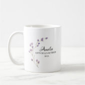 Funny Retirement Personalized Name Gift コーヒーマグカップ (左)