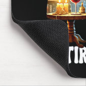 Funny Retirement Plan For Retired Mom Wine And Rea マウスパッド (コーナー)