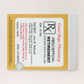 Funny Retirement Prescription RX ジグソーパズル (横)