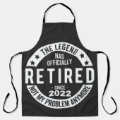 funny retirement, retired, retired firefighter, re エプロン (正面)