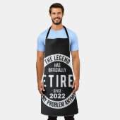 funny retirement, retired, retired firefighter, re エプロン (着用した状態)